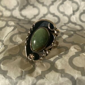Material:925 silver
Stone: turquoise 
Size: 7.5
Ring
Authentic silver tested.